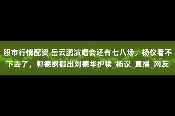 股市行情配资 岳云鹏演唱会还有七八场，杨仪看不下去了，郭德纲搬出刘德华护犊_杨议_直播_网友